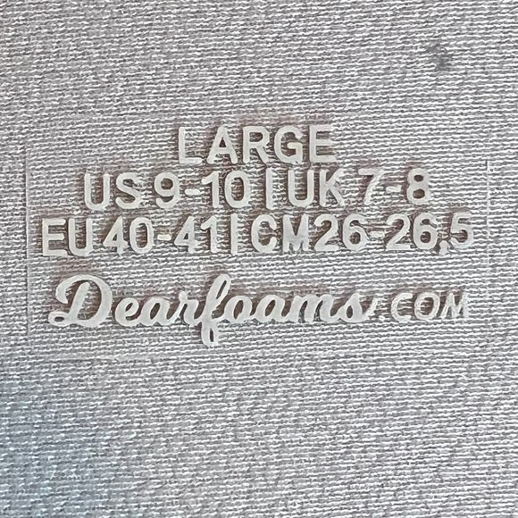 Dearfoams No Sweat Comfort Women's Gray Super Comfy Memory Foam Slippers L 9.5 - Picture 8 of 9